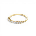 0.30ctw 14K Eleven Stone Basket Setting Lab Grown Diamond Wedding Ring - view 4