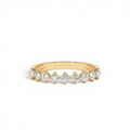 14K 9 Stone Prong Setting Women's Diamond Wedding Ring 0.55 CTW by Orlina Fine