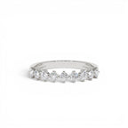 0.50 CTW 14K Nine Stone Prong Setting Lab Grown Round Diamond Ring - view 2