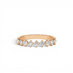 0.50 CTW 14K Nine Stone Prong Setting Lab Grown Round Diamond Ring - view 3