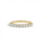 0.55 CTW 14K Nine Stone Basket Setting Lab Grown Diamond Wedding Ring by Orlina Fine