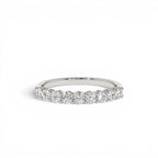 0.55 CTW 14K Nine Stone Basket Setting Lab Grown Diamond Wedding Ring - view 3
