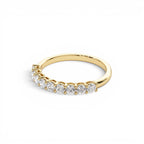 0.55 CTW 14K Nine Stone Basket Setting Lab Grown Diamond Wedding Ring - view 4