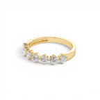 0.70 CTW 14K Seven Stone Prong Setting Lab Grown Diamond Wedding Band - view 4