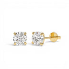 1.00 CTW 14K Classic Four Prong Lab Grown Round Diamond Studs by Orlina Fine