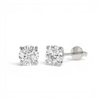 1.00 CTW 14K Classic Four Prong Lab Grown Round Diamond Studs - view 2