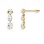 2.00 CTW 14K Oval Shape Lab Grown Diamond Dangling Earrings - view 3