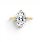 3.00 CTW 14K Gold Oval Shape Lab Grown Prong Setting Engagement Ring by Orlina Fine
