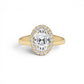 1.85 Ctw 14k Oval Shape Lab Grown Diamond Halo Engagement Ring by Orlina Fine