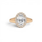 1.85 CTW 14K Oval Shape Lab Grown Diamond Halo Engagement Ring - view 2