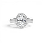1.85 CTW 14K Oval Shape Lab Grown Diamond Halo Engagement Ring - view 3