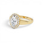 1.85 CTW 14K Oval Shape Lab Grown Diamond Halo Engagement Ring - view 4