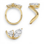 3.00ctw 14K Marquise & Trillion Lab Grown Diamond Statement Ring - view 5