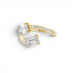 2.25 CTW 14K Lab Grown Emerald Cut and Diamond Bypass Ring - view 3