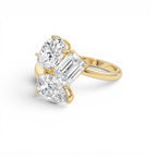 3.00ctw 14K Lab Grown Diamond Multi-Cut Cocktail Ring - view 4