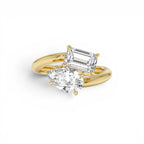 2.11 CTW 14K Lab Grown Diamond Two Stone Toi et Moi Ring by Orlina Fine