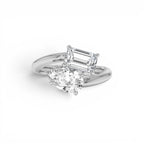 2.11 CTW 14K Lab Grown Diamond Two Stone Toi et Moi Ring - view 3