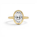 2.00 CTW 14K Gold Oval Shape Lab Grown Diamond Claw Prong Engagement Ring by Orlina Fine