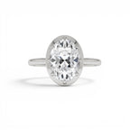 2.00 CTW 14K Gold Oval Shape Lab Grown Diamond Claw Prong Engagement Ring - view 2