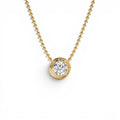 0.75 CTW 14K Gold Round Lab Diamond Beaded Necklace by Orlina Fine