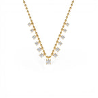 1.75 CTW 14K Gold Prong Setting Lab Diamond Beaded Necklace by Orlina Fine