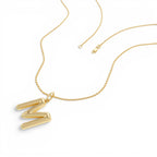 14K Gold Everyday Initial Charm Necklace - view 4
