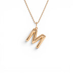 14K Gold Everyday Initial Charm Necklace - view 2