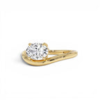1ct Oval Shaped Lab Grown Contemporary Diamond Engagement Ring by Orlina Fine