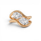 2.00 Ctw 14k Pear Shaped Lab Grown Diamond Stacked Rings - view 2