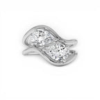 2.00 Ctw 14k Pear Shaped Lab Grown Diamond Stacked Rings - view 3