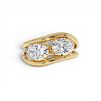2.00 CTW 14K Oval Shaped Lab Grown Diamond Stacked Rings by Orlina Fine