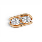 2.00 CTW 14K Oval Shaped Lab Grown Diamond Stacked Rings - view 2