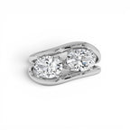 2.00 CTW 14K Oval Shaped Lab Grown Diamond Stacked Rings - view 3