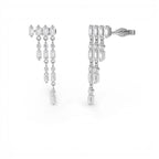 14k Diamond Statement Chandelier Earrings - view 2