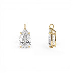 3.00 Ctw 14k Pear Shaped Lab Grown Diamond Statement Pendant Necklace - view 3