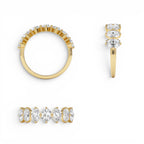 1.55ctw Oval Shaped Lab Diamond Anniversary Ring - view 5