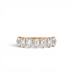 1.48ctw Emerald Cut Lab Diamond Anniversary Ring - view 2