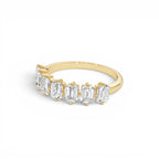 1.48ctw Emerald Cut Lab Diamond Anniversary Ring - view 4