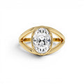 2.00ctw 14K Oval Shaped Split Shank Lab Grown Diamond Engagement Ring by Orlina Fine