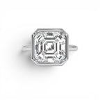 5.00ctw 14k Asscher Cut Lab Grown Diamond Engagement Ring - view 3