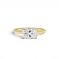 1 CTW 14K Radiant Cut Lab Grown Radiant Shaped East-West Set Diamond Ring by Orlina Fine