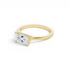 1 CTW 14K Radiant Cut Lab Grown Radiant Shaped East-West Set Diamond Ring - view 4