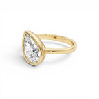 1.50ctw 14K Pear Shaped Lab Grown Diamond Unique Engagement Ring - view 5