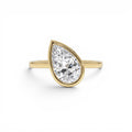 1.50ctw 14K Pear Shaped Lab Grown Diamond Unique Engagement Ring by Orlina Fine