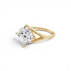 3.00ctw 14k Asscher Cut Lab Grown Diamond Engagement Ring - view 4