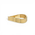 14k Gold Multi-Ribbed Statement Ring by Orlina Fine