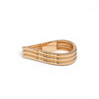 14k Gold Multi-Ribbed Statement Ring - view 4