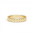 14K Flat Oval Link Band Ring by Orlina Fine