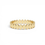 14K Flat Oval Link Band Ring by Orlina Fine