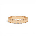 14K Flat Oval Link Band Ring - view 2